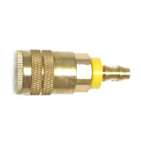 1/4 Inch Industrial Brass Coupler X 1/4 Inch Easy-Lock, PK 25